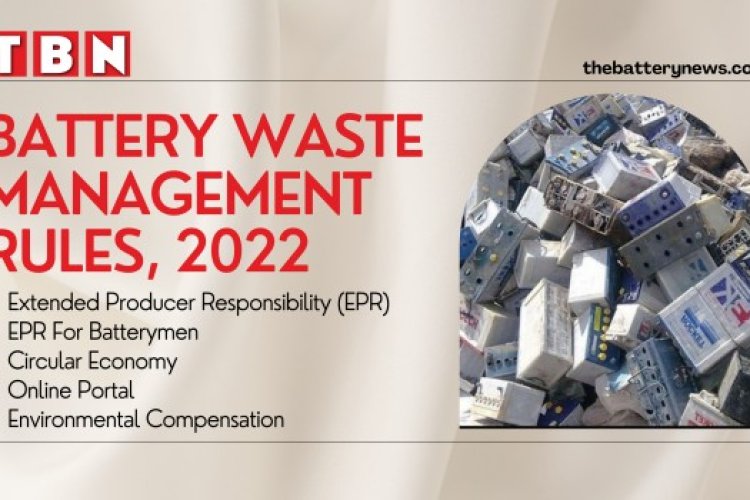 PMO directive taking shapes under new EPR rules to make recycling of battery scrap efficient and accountable.