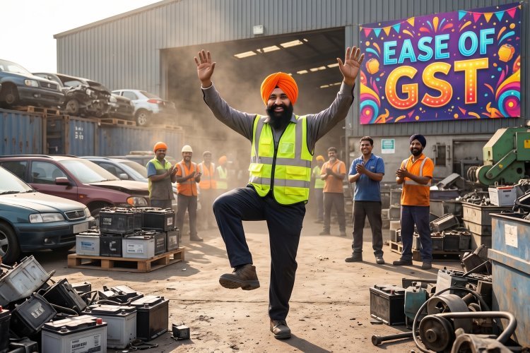 बैटरी स्क्रैप (HSN 8549) खरीद पर RCM और 2% GST TDS